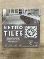 4 boxes 20 retro peel & stick tiles