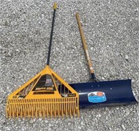 Garant Steel Snow Shovel & True Temper Rake