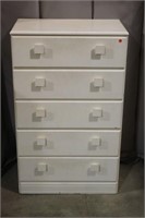 Painted 5-Drawer Wooden Chest