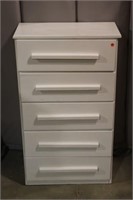 Painted 5-Drawer Wooden Chest