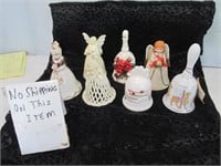 7pc Vintage Ceramic Bell Collection