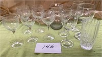 5 vintage Colony Sonora Wine Glass etched grapes