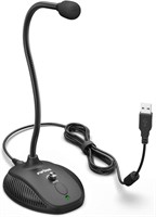 Fifine USB Computer Microphone, Plug &Play Desktop