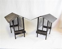 (2) METAL CHIMNEY TOPPERS