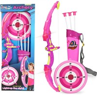 Light Up Archery Bow and Arrow Toy Set for Boys Gi