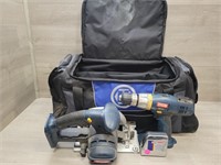 Duffel Toolbag w/ Power Tools and Tape Measure
