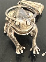 Sterling Frog Pendant silver .925 silversmith work