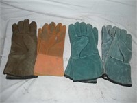 4 Pr Welding Gloves