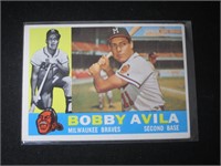 1960 TOPPS #90 BOBBY AVILA MILWAUKEE BRAVES