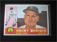 1960 TOPPS #22 ROCKY BRIDGES DETROIT TIGERS