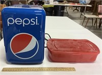 Pepsi 6 can mini beverage center & Mr Lids