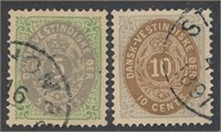 DANISH WEST INDIES #8 & #10 USED VF