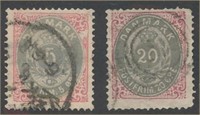 DENMARK #27 & #31 USED FINE-VF