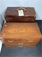 MACHINIST TOOLBOX, AND SMALL CHEST OF DRAWERS