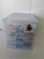 STORAGE DRAWER  WITH CONTENT: LOT OF STAMPS