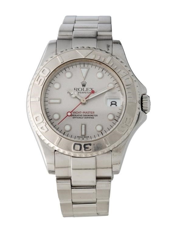 Rolex Yacht-master Platinum Dial Auto Watch 35mm