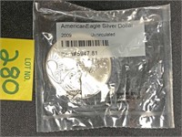 2009 American Silver Eagle Uncirculated Coin