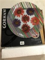 Gorham 14 inch Petals and Patterns round plate