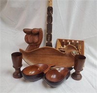 Wood Bowls, Candle Holders & Decor
