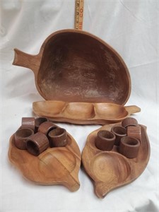 Large Wood Bowl, Monkey Pod Tray