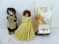 Lot of 3 Vintage Cultural Dolls