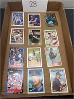 12 Collectible Baseball Cards; Topps & More
