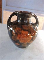 Nicely Glazed Pottery Vase 6"T