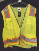 Size:3XL ANSI Class 2 HI-VIS vest