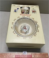 BUNNYKINS ROYAL DOULTON CHRISTENING PLATE AND CUP