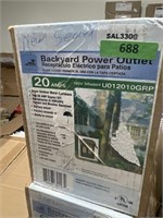 Lot of (3) Brand New Backyard Power Outlets