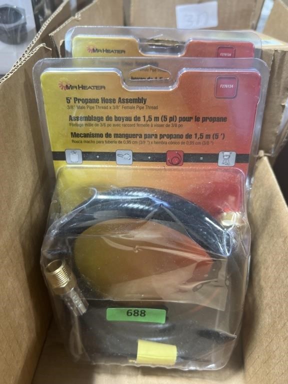 Lot of (3) Propane Hoses by Mr. Heater: (2) 5ft