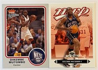 DIKEMBE MUTOMBO LOT OF 2 CARDS