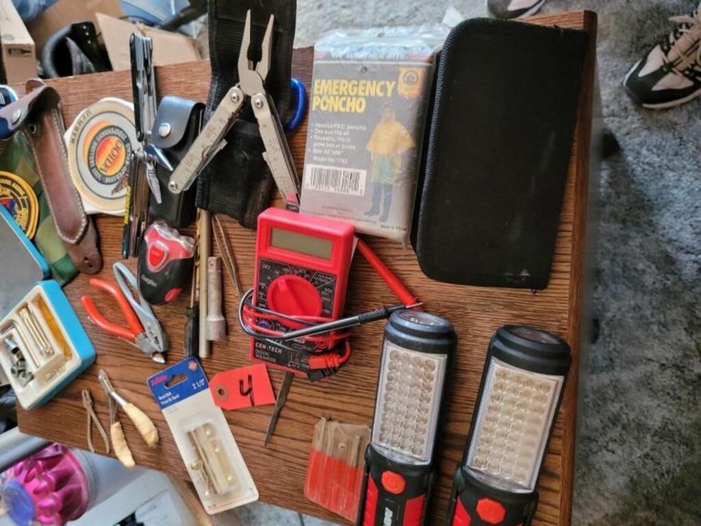 Vac Meter, Screwdriver set, 2  Battery Lights,