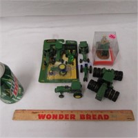 9 John Deere 1:64 scale tractors