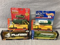 Hot wheels and others semi tractor trailer
