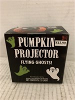 (7x bid) Pumpkin Projector Flying Ghosts