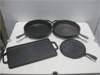Four Cast Iron Ware Items See Info
