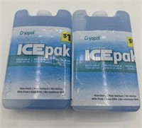 2ct Cryopak Hardside Reusable ICEpak NEW