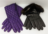 Wool/Cashmere Lined Leather Gloves