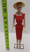 #1 Barbie 1958 Mold Original Stand, Clothes