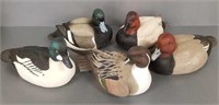 5 Danbury Mint composition decoy figures - 13"