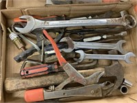 Wrenches, hammer, screwdriver