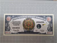 Mayan calendar banknote