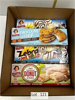 Lot of Little Debbie's Snack Cakes