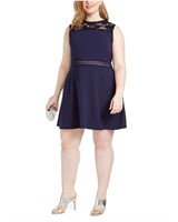 $69 Size 22 Speechless Lace-Trim a-Line Dress