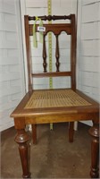 cane bottom dining chair