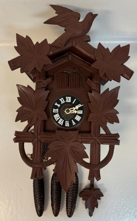 COMPLETE VINTAGE GERMAN CUCKOO CLOCK