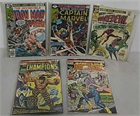 Five Marvel comics