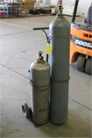 Harper Torch Cart w/Acetylene & Oxygen Tanks