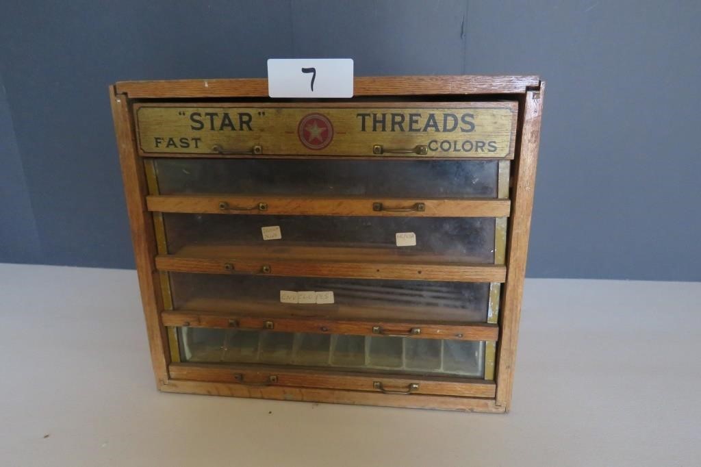 Antique "Star" Threads - Thread Cabinet